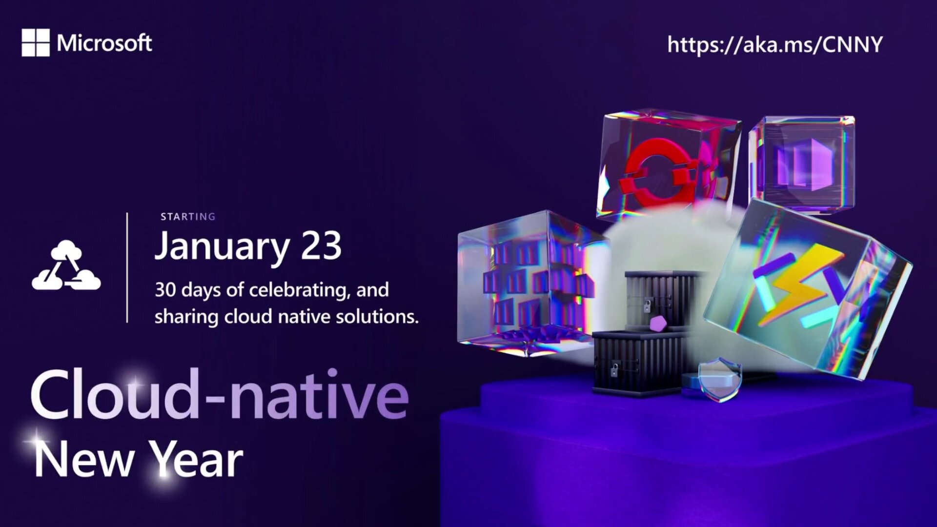 30 Days of Cloud Native campaign banner for Azure container services