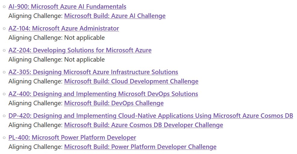 Microsoft Build cloud skills challenge promotional banner