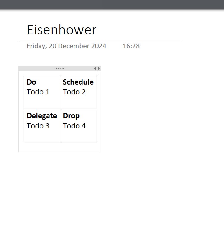 Hand-drawn Eisenhower matrix diagram with four quadrants: Do, Schedule, Delegate, and Eliminate, mapping urgency versus importance