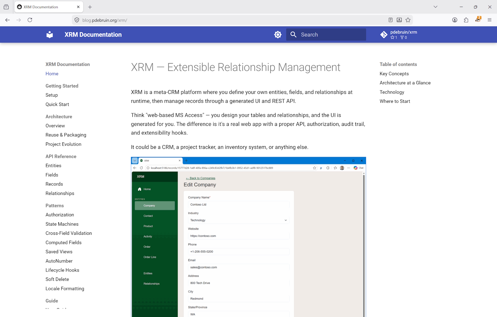 screenshot of generate documentation skill